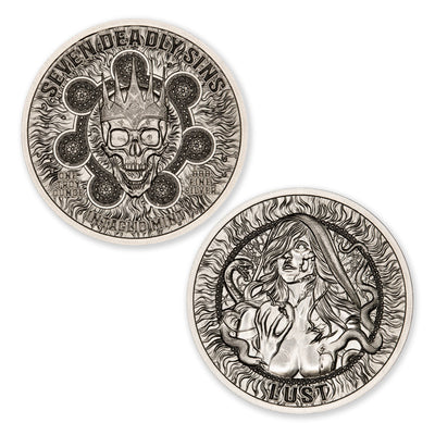 1oz Silver Seven Deadly Sins Lust