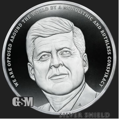2022 KENNEDY 1oz Silver Proof Silver Shield