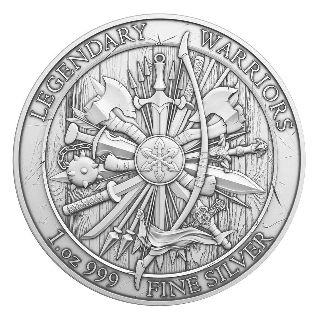 1oz Silver Legendary Warrior Joan of Arc