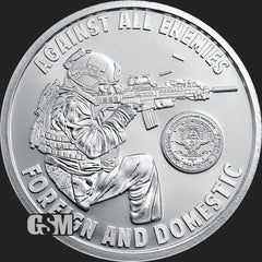 1oz Silver Against All Enemies 2025