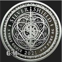 1oz Silver Proof Silver Shield OPERATION AJAX