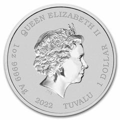 2022 Tuvalu 1 oz Silver The Simpsons: Season's Greetings
