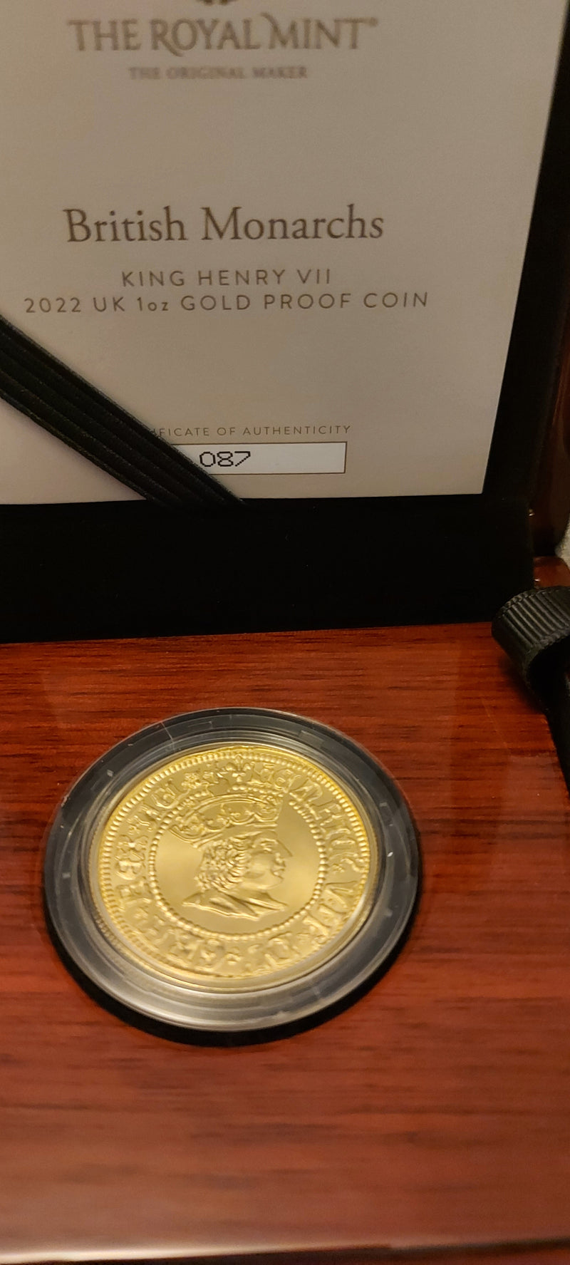 1oz Gold King Henry VII