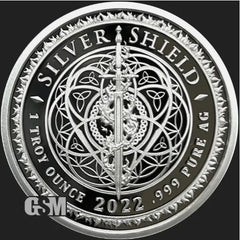 2022 1oz Silver Proof Silver Shield ISIS is U.S.