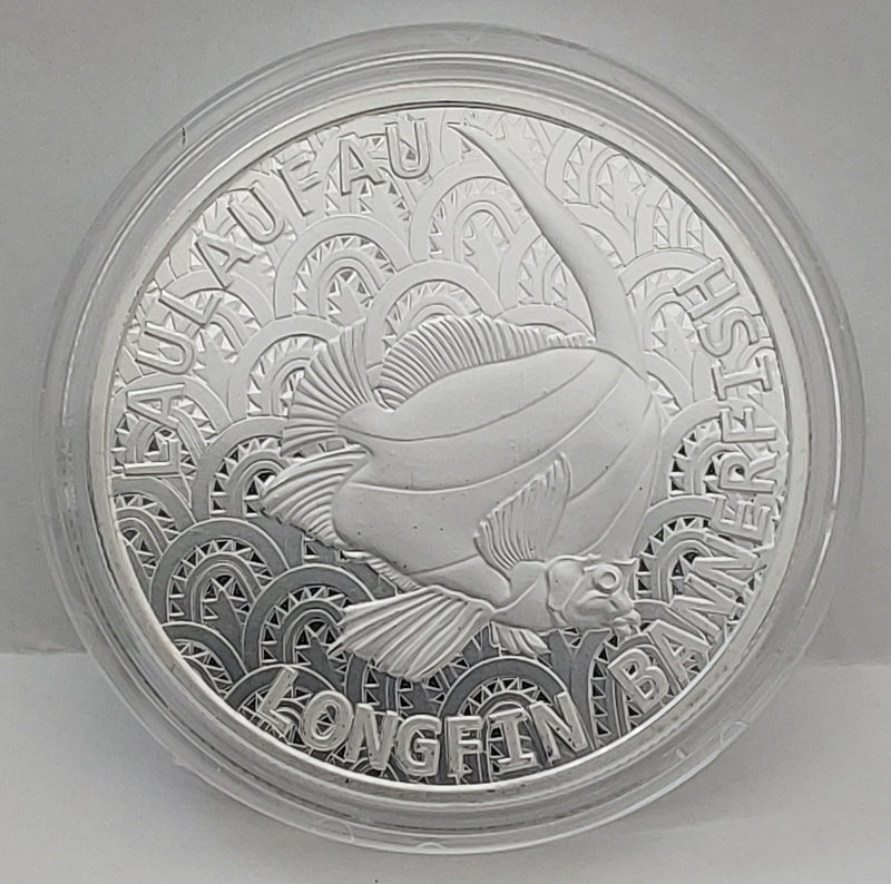 2024 Tokelau 1oz Silver $5 Longfin Bannerfish