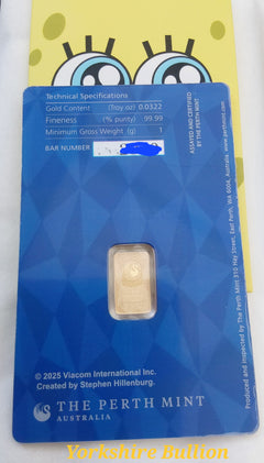 1g Gold Spongebob Squarepants