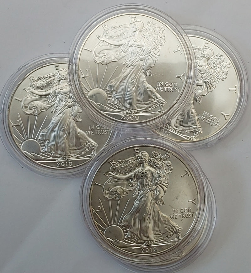 1oz Silver American Eagles Various Years