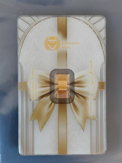 1g Gold Bar Germania Mint BEST WISHES