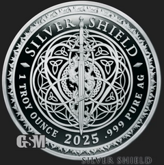 2025 DOGE CUTS - 1 oz .999 Fine Silver Shield PROOF