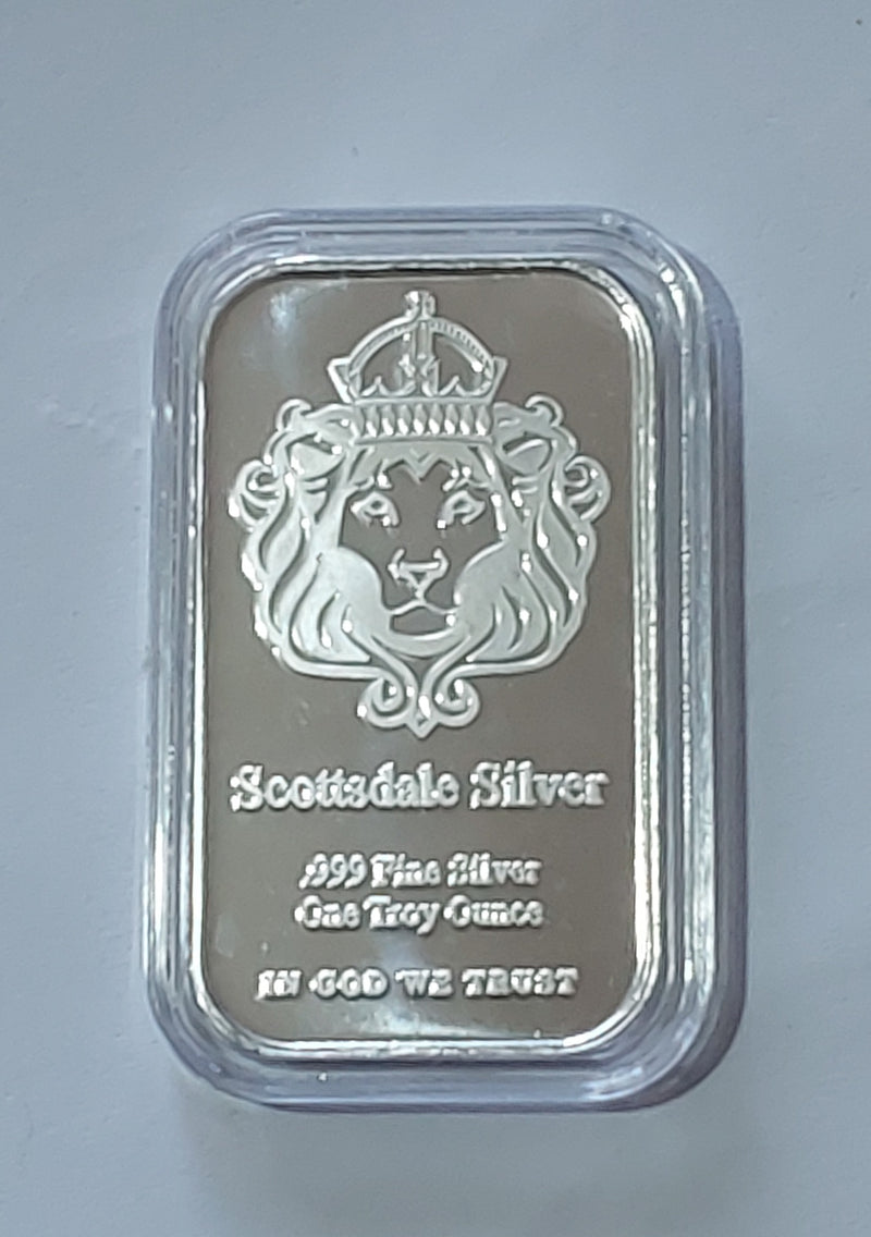 1oz Scottsdale Silver Bar The One - With Capsule