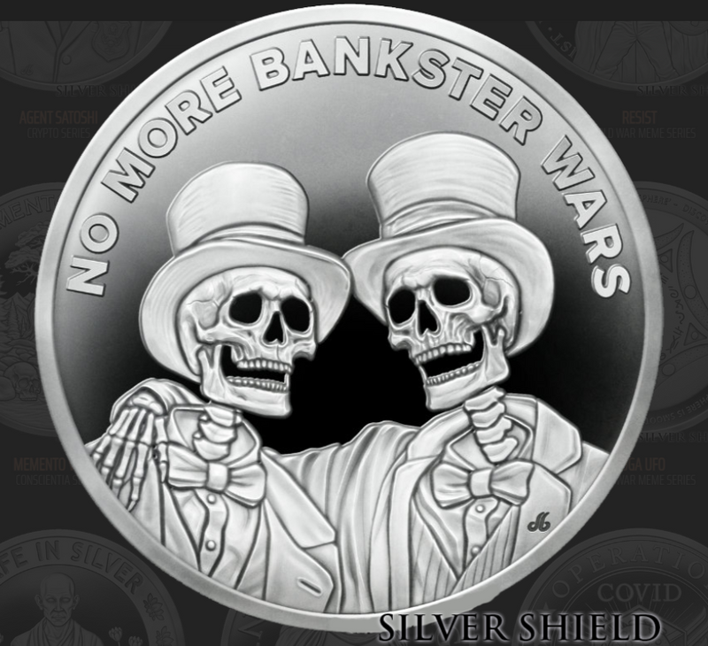 1oz Silver Shield Silver Proof 2025 NO MORE BANKSTER WARS