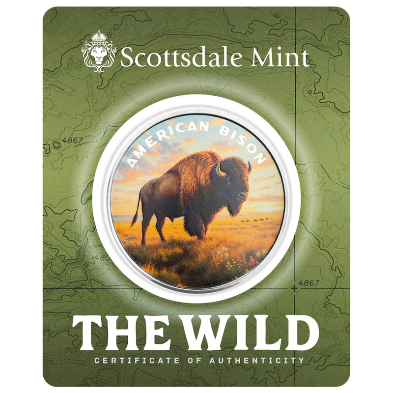 1oz Silver THE WILD SERIES-AMERICAN BISON