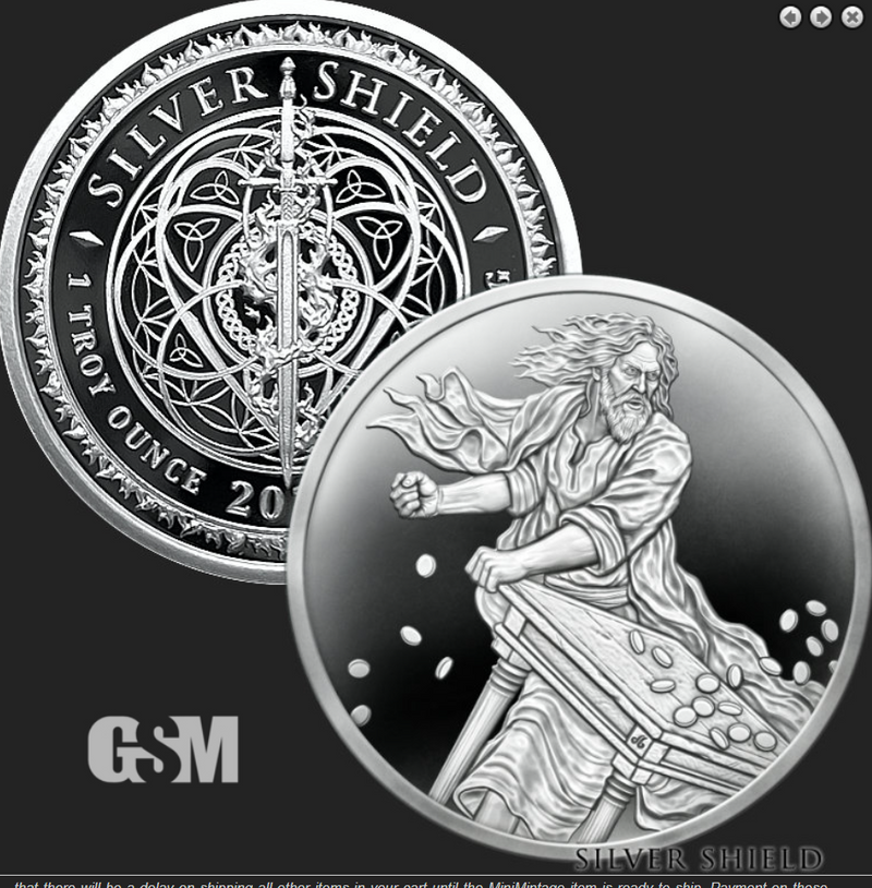 Silver Shield 1oz Silver Proof Cleansing The Temple