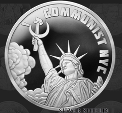 1oz Silver Proof 2026 Silver Shield COMMUNIST NYC