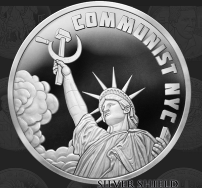 1oz Silver Proof 2026 Silver Shield COMMUNIST NYC