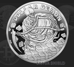 1oz 2026 Silver Shield Silver Proof DOLLAR DEMON