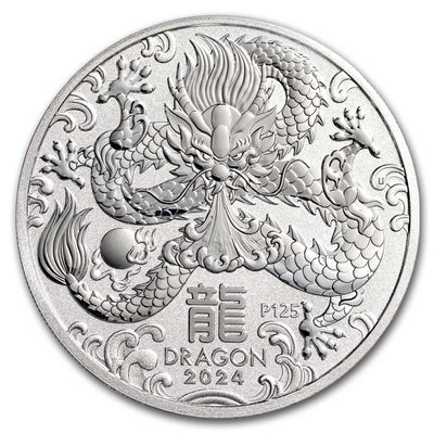 2024 Australia 1oz Silver Lunar Year of The Dragon