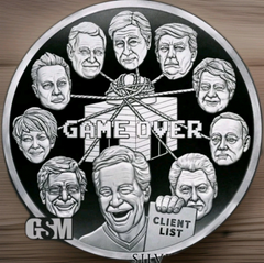 1oz Silver Shield Silver Proof 2023 EPSTEIN CLIENT LIST