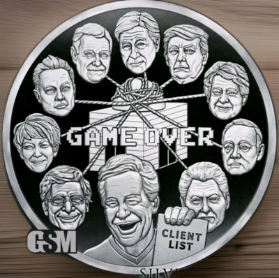 1oz Silver Shield Silver Proof 2023 EPSTEIN CLIENT LIST