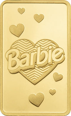 1 gram Gold Bar - PAMP Barbie™ Valentine's Day (In Assay)
