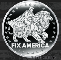1oz Silver Shield Silver Proof 2024 FIX AMERICA