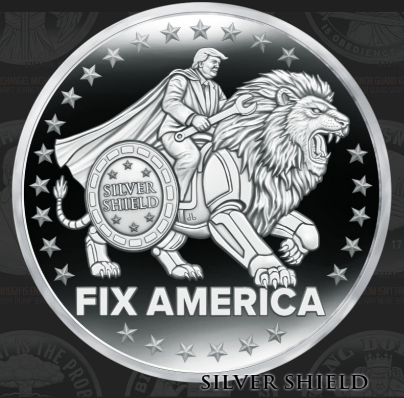 1oz Silver Shield Silver Proof 2024 FIX AMERICA