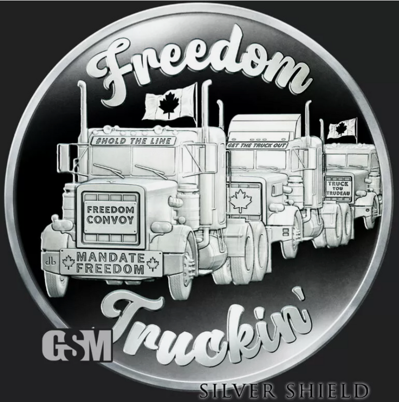 2022 Silver Shield FREEDOM TRUCKIN' 1oz Silver Proof