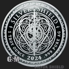 1oz Silver 2024 Silver Shield AMERICA FIRST
