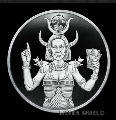 2022 Silver Shield HATEWHORE HATHOR 1oz Silver Proof