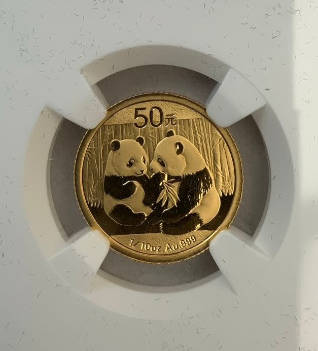 Proof MS70 1/10oz Gold Chinese Panda 2009