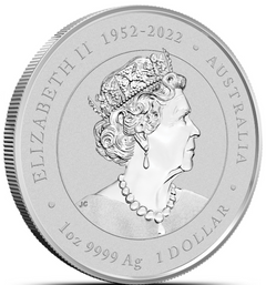 1oz Silver Colourised Australian Lunar Year of The Dragon