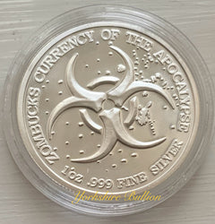 1oz Zombucks World Kangaruin Silver Round
