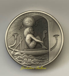 2oz Antiqued Silver Egyptian Gods Ra