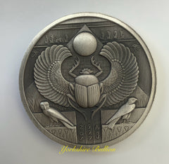 2oz Antiqued Silver Egyptian Gods Ra