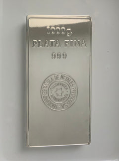 1 Kilo Silver Bar Plata Fina