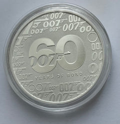 2022 Tuvalu 1 oz Silver 60 Years of James Bond 007