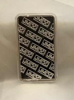 10oz Johnson Matthey Silver Bar With Capsule.