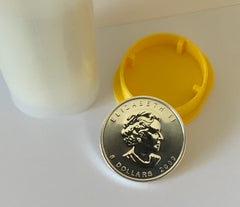 2009 1oz Silver Canadian Maple- Full Tube Of 25 Coins