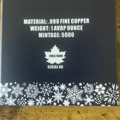 1oz Copper Canadian Winter Maple