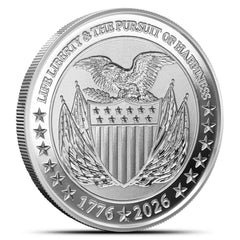 1oz Silver America250 Round