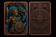 5oz Copper AZTEC DRAGON RELIC SERIES