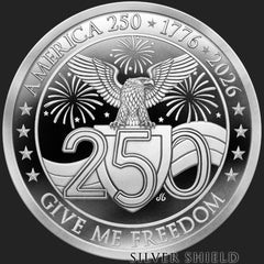 1oz Silver Shield Proof 2026 AMERICA 250