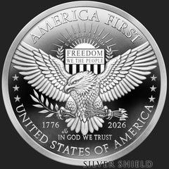 1oz Silver Shield Proof 2026 AMERICA FIRST V2