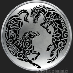 1oz Silver Shield Proof 2026 YEAR OF THE HORSE V2