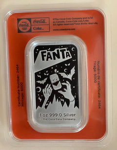 1oz Silver FANTA Halloween Bar in TEP Packaging