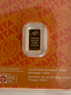 1 gram Gold Bar in TEP - FANTA