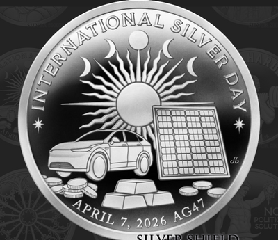 1oz 2026 Silver Shield Silver Proof INTERNATIONAL SILVER DAY