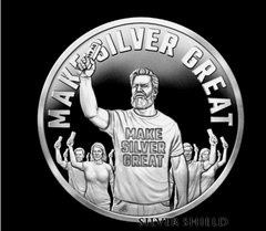 1oz Silver Shield Proof 2025 MAKE SILVER GREAT
