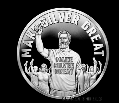 1oz Silver Shield Proof 2025 MAKE SILVER GREAT