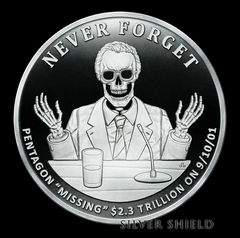 1oz Silver Proof Silver Shield 2021 MISSING MONEY V2